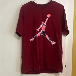 Jordan Nike Red Short Sleeve Tee